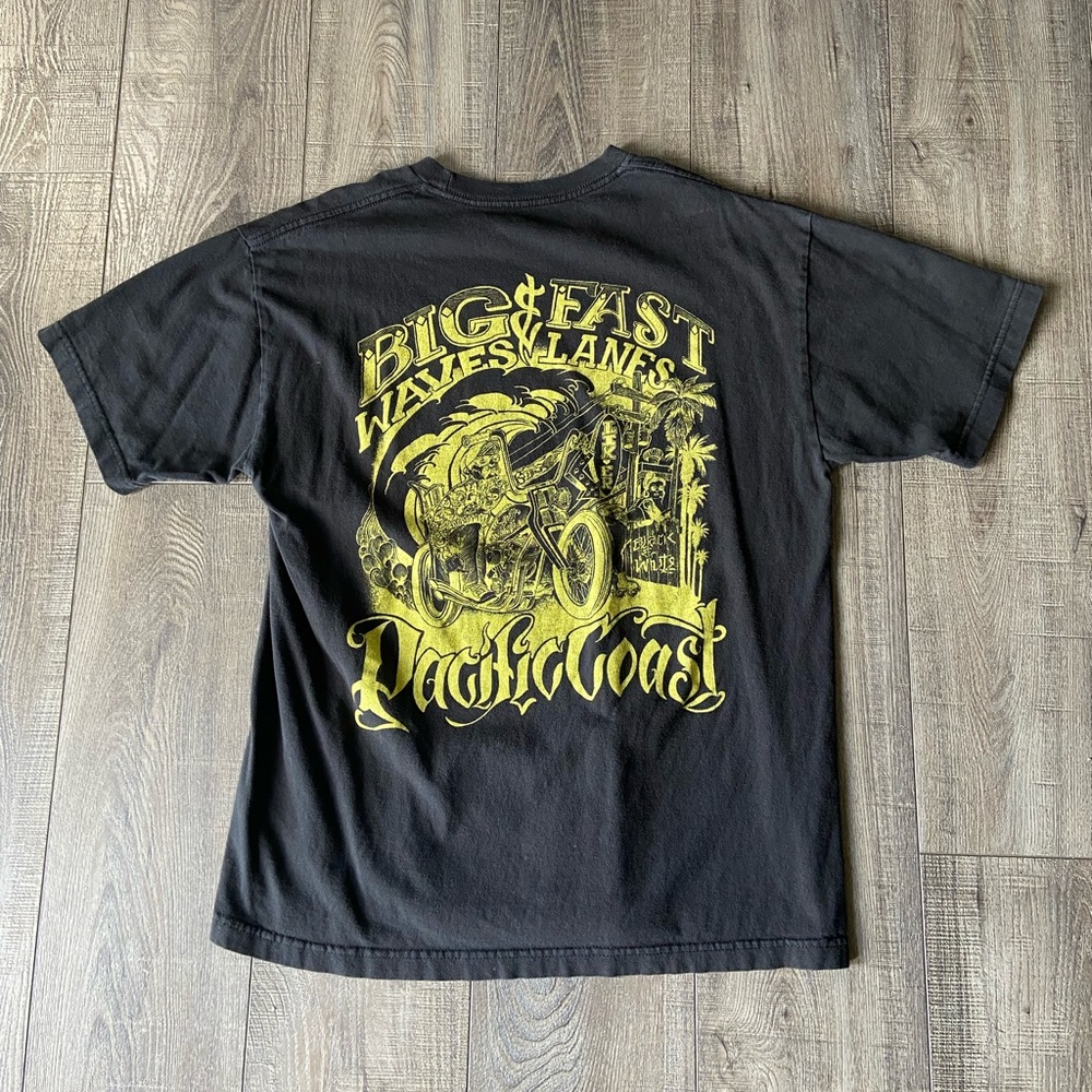 Mens L Vintage Pacific Coast Graphic Tee